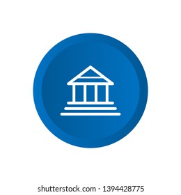 Bank icon vector on white background 