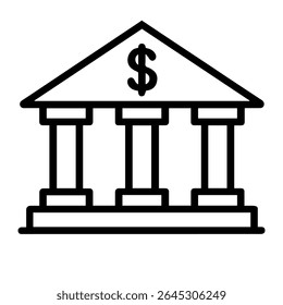 Banksymbol, Vektor auf weißem Hintergrund
Vektorsymbol auf weißem Hintergrund