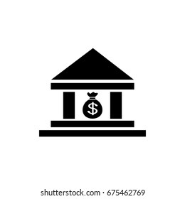 bank icon vector sign