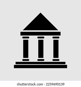 Bank Icon Vector. Simple flat symbol. trendy style illustration on white background..eps