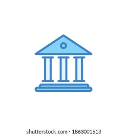 vector de icono de banco, vector de símbolo de banco