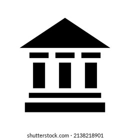 Bank Icon Vector Symbol Design Illustration