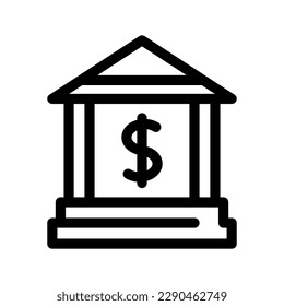 Illustration zum Design von Banksymbolen-Vektorsymbolen