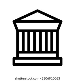 Ilustración de diseño de símbolos de vector de icono bancario