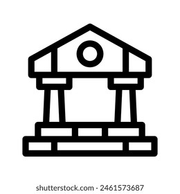 Ilustración de diseño de Vector de iconos de banco