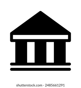 Bank Icon Vector Symbol Design Illustration