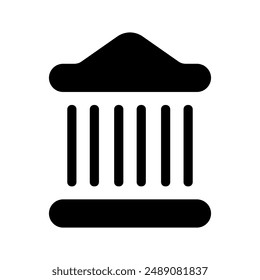 Bank Icon Vector Symbol Design Illustration