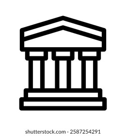 Bank Icon Vector Symbol Design Illustration