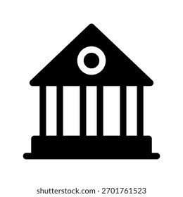 Bank Icon Vector Symbol Design Illustration