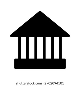 Ilustração de design de símbolo de vetor de ícone de banco