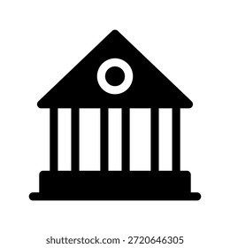 Ilustración de diseño de símbolo de Vector de icono de banco