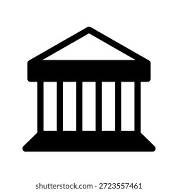 Ilustração de design de símbolo de vetor de ícone de banco