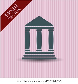 bank icon vector symbol flat eps jpg app web concept website