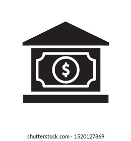 bank icon vector symbol template