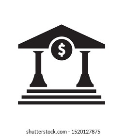 bank icon vector symbol template
