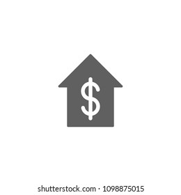 Bank icon vector in trendy flat style isolated on white background