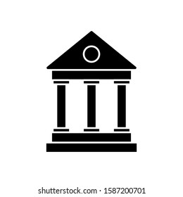 Bank icon vector in trendy style design