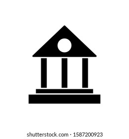Bank icon vector in trendy style design