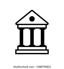 Bank icon vector in trendy style design