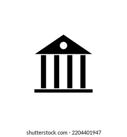 Bank icon vector for web and mobile app. Bank sign and symbol, museum, university