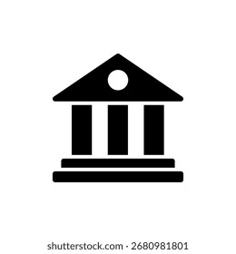 Bank icon vector for web and mobile app. Bank sign and symbol, museum, university