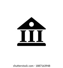 bank icon vector for web site