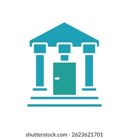 ícone de banco. vetor.Sinal editável de estilo traço.linear para usar web design,ilustração logo.Symbol.