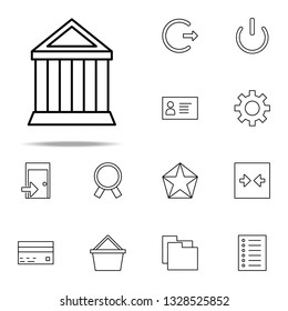 bank icon. Web icons universal set for web and mobile