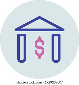 Bank icon for website and app