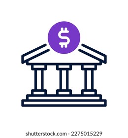 bank icon for your website design, logo, app, UI.