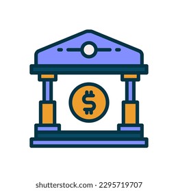 bank icon for your website, mobile, presentation, and logo design.