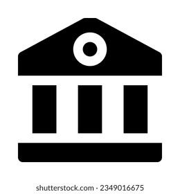 bank icon for your website, mobile, presentation, and logo design.