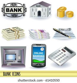 Bank icons