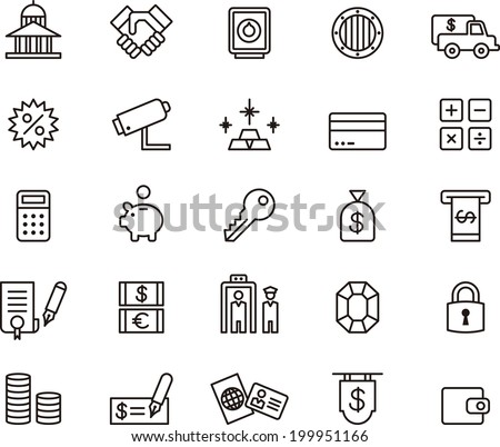 Bank icons