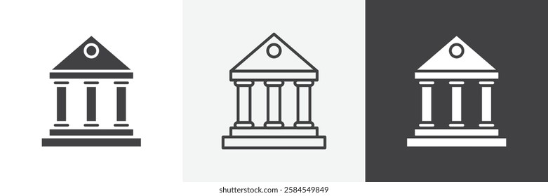 Bank icons graphics pack vectors.
