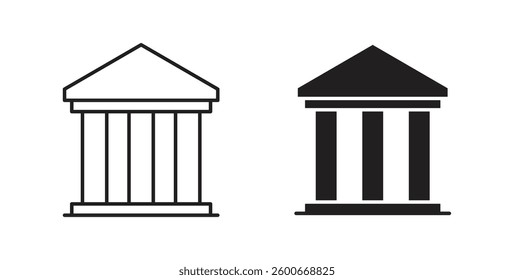 Bank icons graphics set vectors