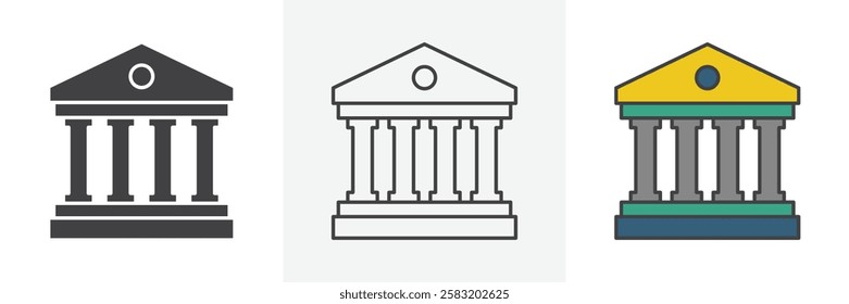 Bank icons pack for website designs