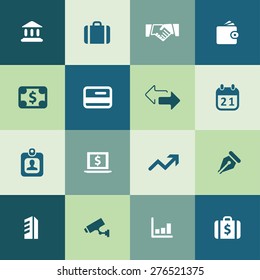 bank icons universal set for web and mobile