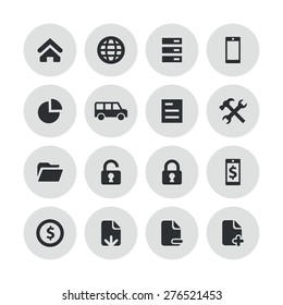 bank icons universal set for web and mobile