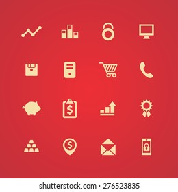 bank icons universal set for web and mobile