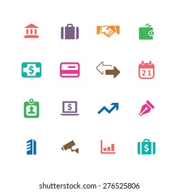 bank icons universal set for web and mobile