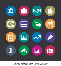 bank icons universal set for web and mobile
