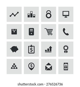 bank icons universal set for web and mobile