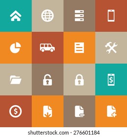 bank icons universal set for web and mobile