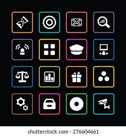 bank icons universal set for web and mobile