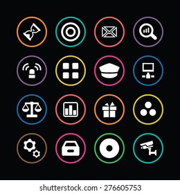 bank icons universal set for web and mobile