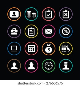 bank icons universal set for web and mobile