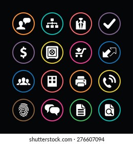 bank icons universal set for web and mobile