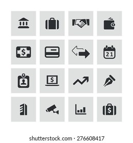 bank icons universal set for web and mobile