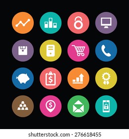bank icons universal set for web and mobile